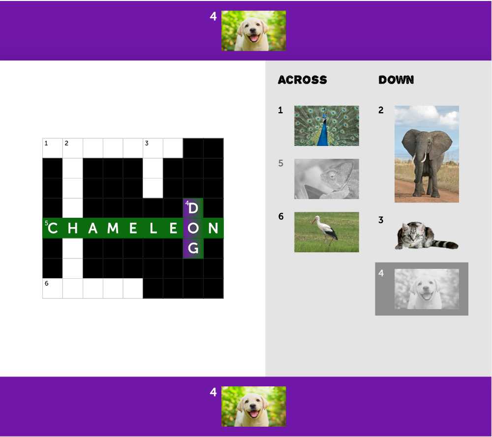 3: Crossword puzzle with pictures