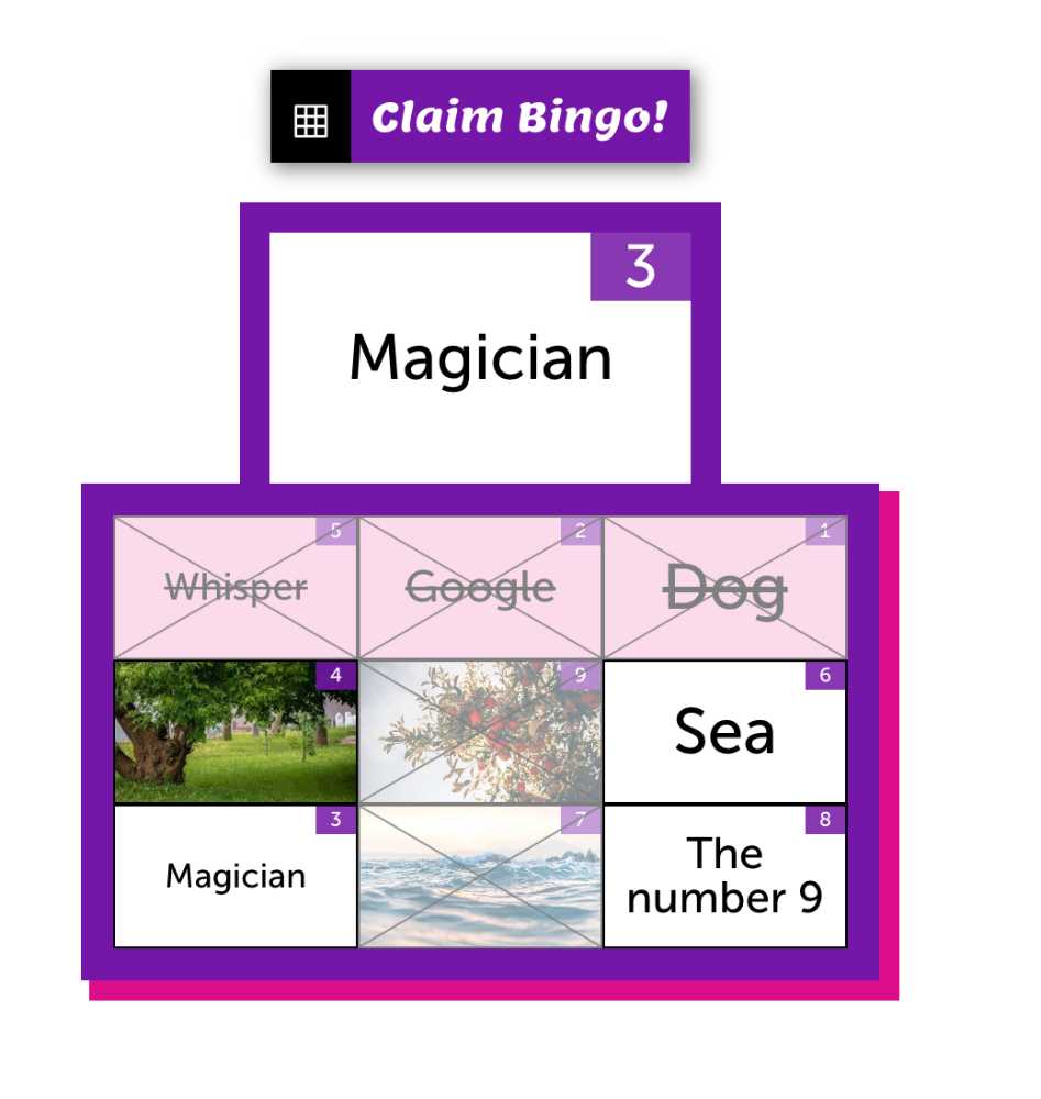 The bingo spinning wheel