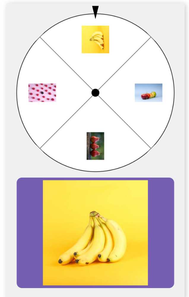 Create a fortune wheel with images
