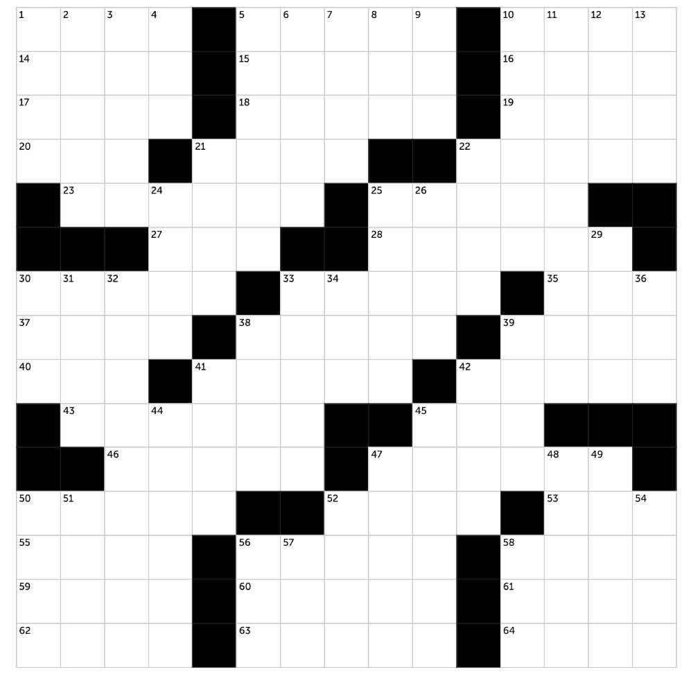 Newspaper-style crossword puzzles
